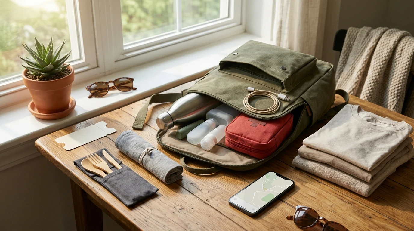 Low-Waste Travel Checklist: Eco-Friendly Packing & Habits